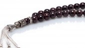 Alnis Atelier Ay Yıldız İmameli Gerçek Granat (Lal) Taşı Tesbih - 5