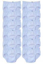 Seher Yıldızı Erkek Çocuk Slip Külot Beyaz 12 li Paket - 2