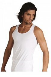 12 li Seher Erkek Penye Klasik Askılı Beyaz Atlet 100 Pamuk - 2