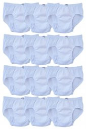 Seher Yıldızı Erkek Çocuk Slip Külot Beyaz 12 li Paket - 3