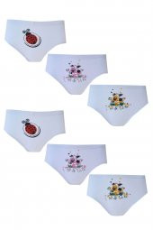Seher Yıldızı İç Giyim Kız Çocuk Pamuklu Slip Külot 6 lı Paket - 1