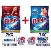 Bingo Renkli ve Renkli Beyaz Toz Çamaşır Deterjanı 7 Kg 2’li Av Pkt - 1