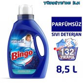 Bingo Parfümsüz Sıvı Performans Çamaşır Deterjanı 2145 ml Ekonomi Paketi 4'lü - 1