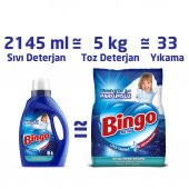 Bingo Parfümsüz Sıvı Performans Çamaşır Deterjanı 2145 ml Ekonomi Paketi 4'lü - 6