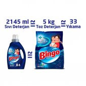 Bingo Matik Sıvı Performans Çamaşır Deterjanı 2145 ml 33 Yıkama Renkli & Beyaz 4'lü - 6