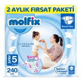 Molfix Bebek Bezi 5 Beden Junior 2 Aylık Fırsat Paketi 240 adet - 1