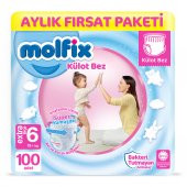 Molfix Külot Bez 6 Beden E.Large Aylık Fırsat Paketi 100 adet - 1