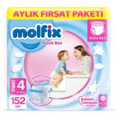 Molfix Külot Bez 4 Beden Maxi Aylık Fırsat Paketi 152 Adet - 1