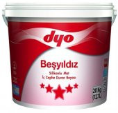 Dyo Beşyıldız Silikonlu Mat İç Cephe Boyası 20 Kg - 1