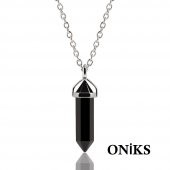 Alnis Atelier Gerçek Doğal Taş Bayan Kolye+Küpe Hediye - 8