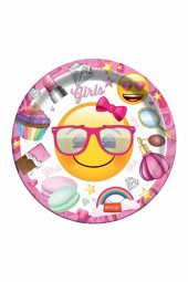 EMOJİ SÜSLÜ TABAK 8Lİ - 1