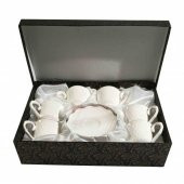 Çeyizlik Kahve Fincan Takımı 6 Lı Sade 13608S - 1