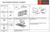 Sigma Tasarım Asya 2li Koltuk - Siyah - 2