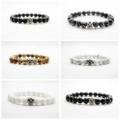 Alnis Atelier Baykuş Aparatlı Doğal Taş Erkek Bileklik - 1