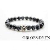 Alnis Atelier Baykuş Aparatlı Doğal Taş Erkek Bileklik - 3