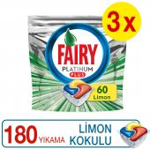 Fairy Platinum Plus Bulaşık Makinesi Deterjanı Kapsül 60x3 Yıkama - 1