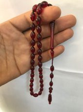 Kehribar Tesbih Toz Kehribar Tesbih Sarı Yeşil Kırmızı - 6