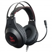 Rampage LUNATIC Metal Ultra Titreşimli 7.1 Kırmızı Led Siyah Oyuncu Kulaklığı ( Gaming Mouse Pad Hediye ) - 1