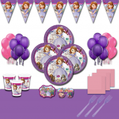 SOFİA PRENSES SOFİA DOĞUM GÜNÜ PARTİ MALZEMELERİ SÜSLERİ SETİ 24 KİŞİLİK - 1