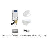 Creavit Tp320 Gömme Rezervuar Seti 5 PARÇA YAVAŞ KAPANIRLI - 2