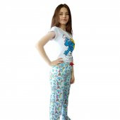 Oysho Şirinler Desenli Bayan Pijama Takımı - 2