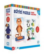 Eğlenceli Puzzle Neşeli Hayvanlar 36 Parça - 1