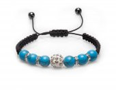 Alnis Atelier Mavi Havlit Doğal Taş Makrome Bayan Bileklik - 1