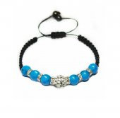 Alnis Atelier Mavi Havlit Doğal Taş Makrome Bayan Bileklik - 3