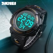 Skmei Spor Su Geçirmez Erkek Kol Saati Siyah Askeri Saat - 2