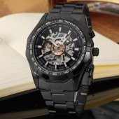 Forsining Çelik Tasarım Otomatik Erkek Kol Saati Tourbillon Saat - 1