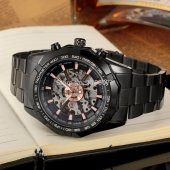 Forsining Çelik Tasarım Otomatik Erkek Kol Saati Tourbillon Saat - 5