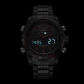 Skmei Lüks Tasarım Dual Time Çelik Erkek Kol Saati YDN117 - 3