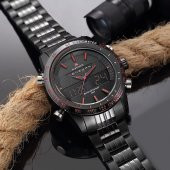 Skmei Lüks Tasarım Dual Time Çelik Erkek Kol Saati YDN117 - 4