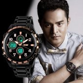 Skmei Lüks Tasarım Dual Time Çelik Erkek Kol Saati YDN117 - 2
