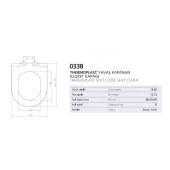 Nkp Slim İnci Yavaş Kapanan SOFT CLOSE AMARTİSÖRLÜ Klozet Kapağı - 5
