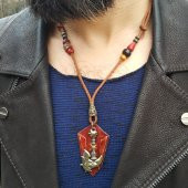 Hell Axe Unisex Deri Kolye - 3