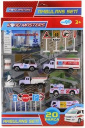 Kamyonlu Metal Ambulans Seti  Jp9105 - 1