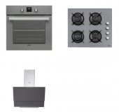 Vestel Gri Cam Ankastre Set - 1