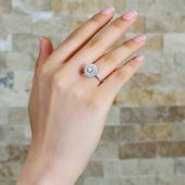 925 Ayar Gümüş 3 Sıra Zirkon Taşlı Halka Tasarım Bayan Yüzük - 2