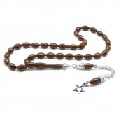 Kararmaz Metal Yıldız Püsküllü Arpa Kesim Kuka Tesbih - 1