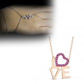 925 Ayar Gümüş Şahmeran - Kolye İkili Set (M-9) - 1