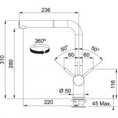 Franke Active Plus Spiralli Krom Armatür - 2