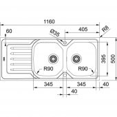 Franke Onda Line OLL 621 Dekor Evye - 2