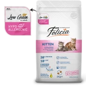 Felicia Az Tahıllı 2 Kg Kitten Yavru Tavuklu HypoAllergenic Kedi Maması - 4