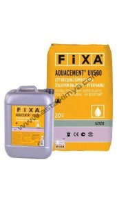 FİXA AQUACEMENT UV 500, 27 Kg, (BEYAZ), Çift Bileşenli Süper Elastik İzolasyon Malzemesi - UV Dayanımlı - 1