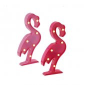 30cm Led Işıklı Plastik Flamingo Gece Lambası - 1