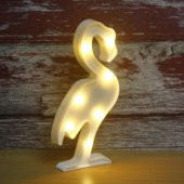 30cm Led Işıklı Plastik Flamingo Gece Lambası - 7