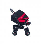 Beneto BT-599 Çift Yönlü Bebek Arabası - Kırmızı Siyah - 3