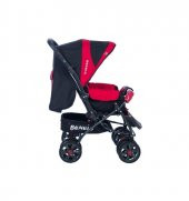 Beneto BT-599 Çift Yönlü Bebek Arabası - Kırmızı Siyah - 12