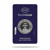 1 ONS 31,10 gr İAR Gram Külçe Gümüş - Yuvarlak - 1